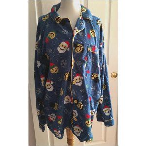 Joe Boxer Flannel Christmas Smiley Nightshirt
